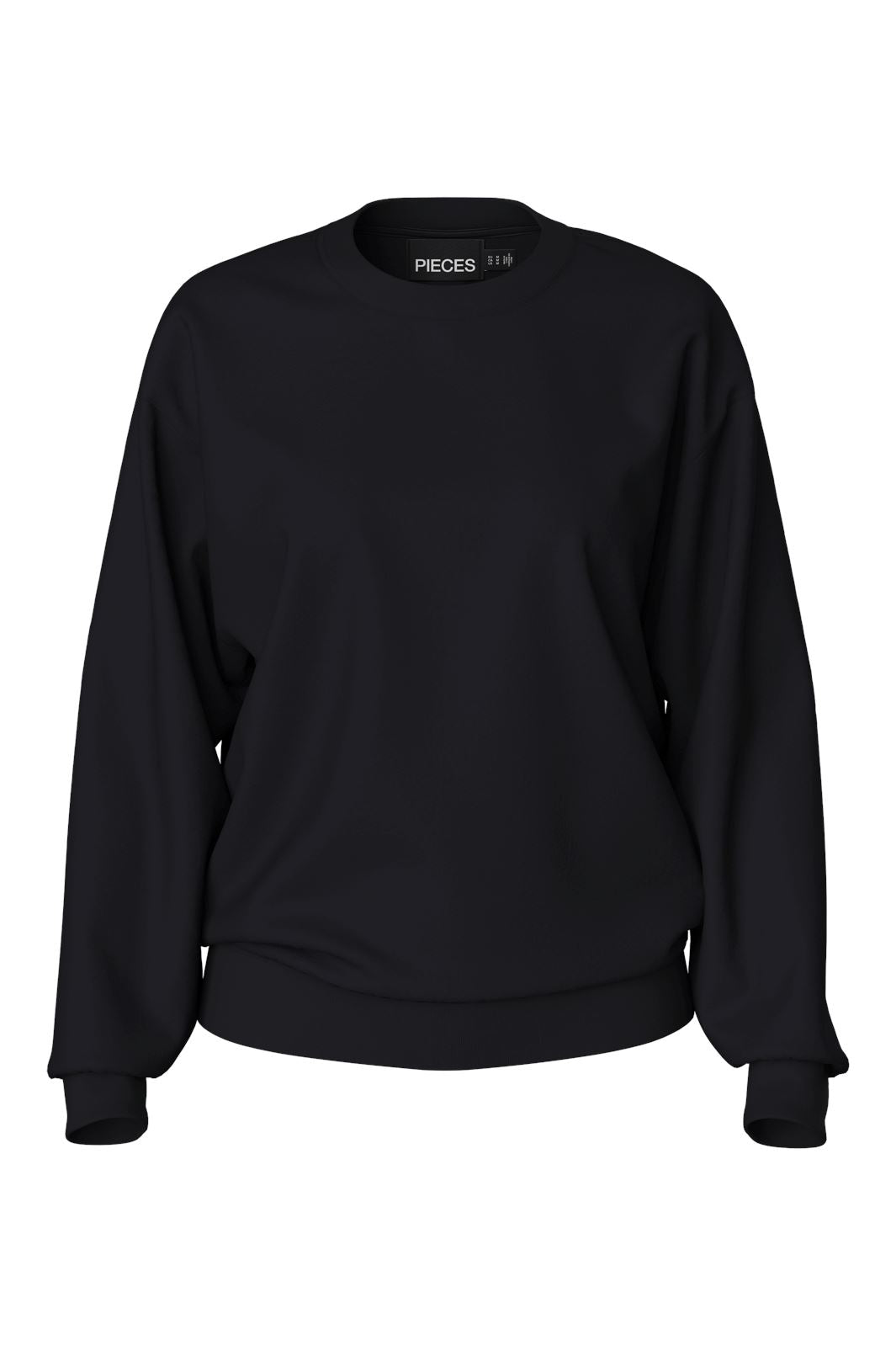 Pieces - Pcchilli Ls Oversized Sweat - 4701482 Black