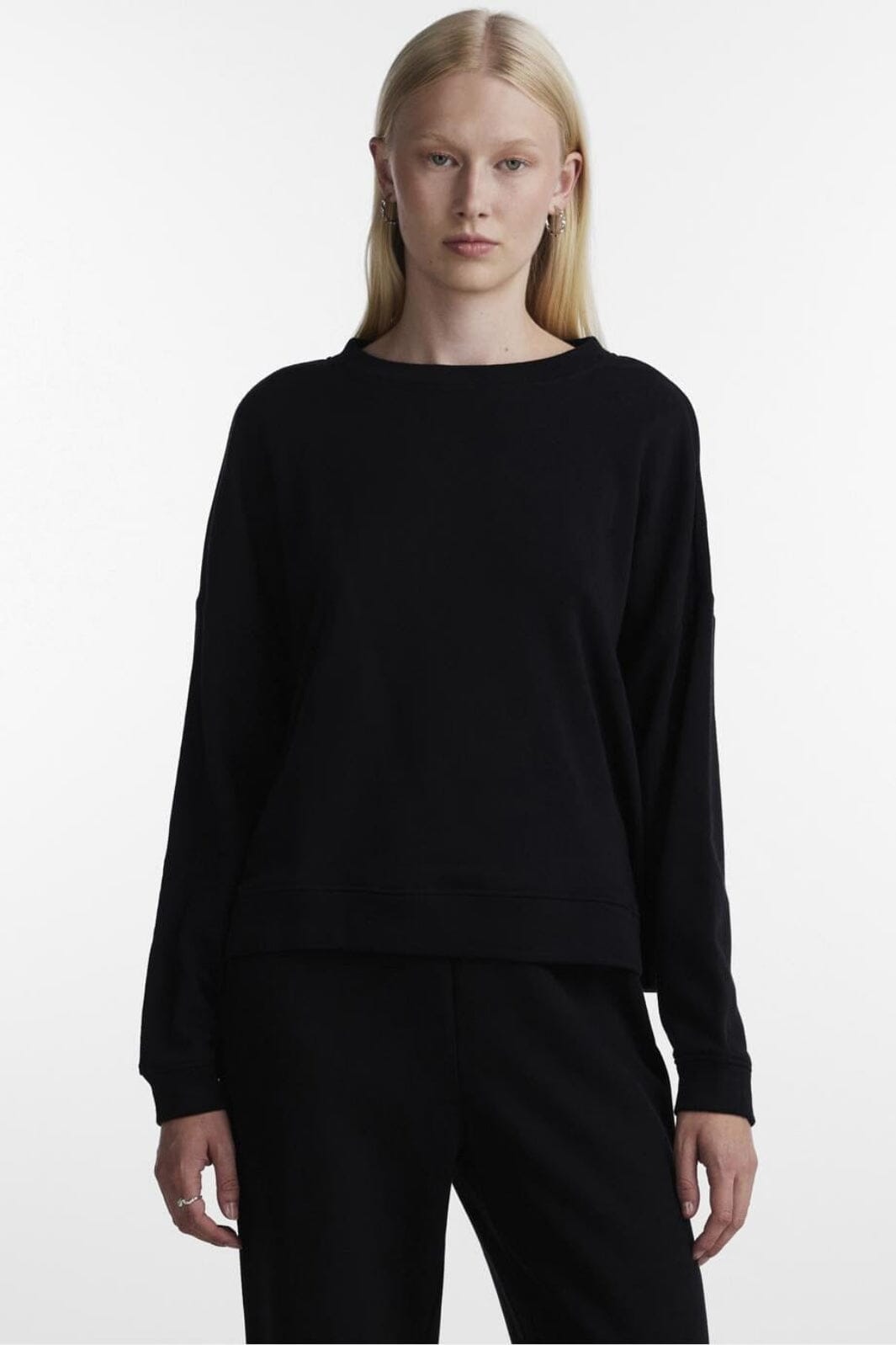 Pieces - Pcchilli Ls Sweat - 3600582 Black