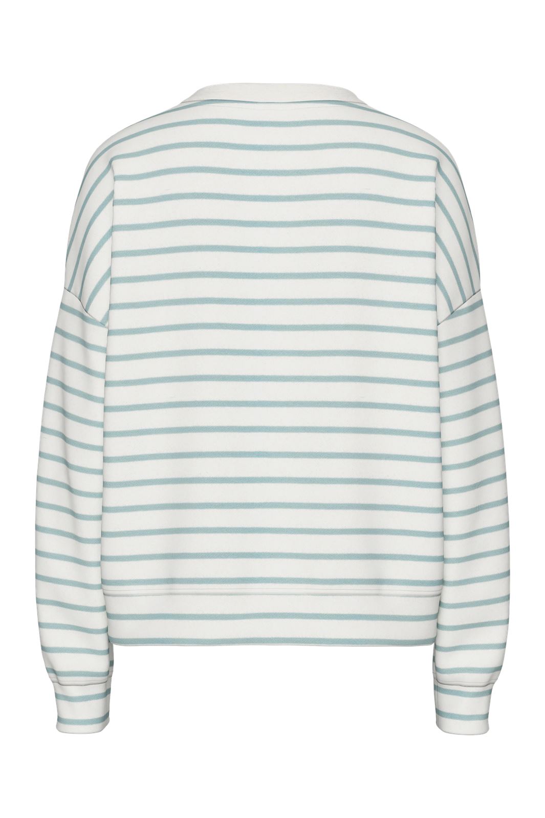 Pieces - Pcchilli Ls Sweat Stripes 17146886 - 4642155 - Cloud Dancer Cloud Blue