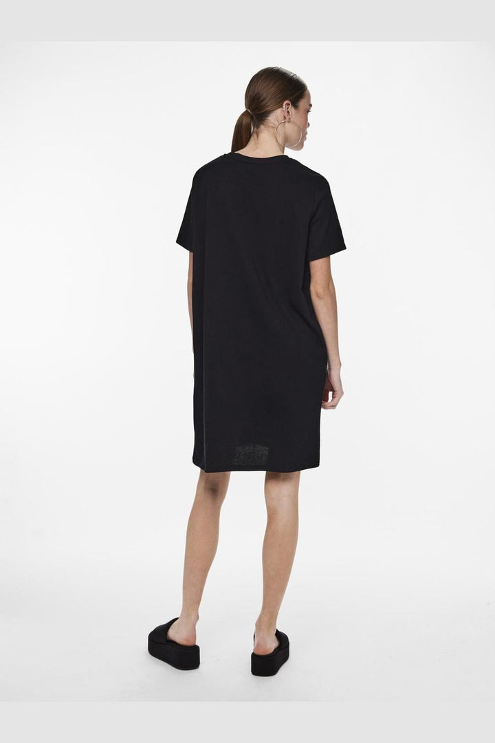 Pieces - Pcchilli Summer Ss Sweat Dress - 4441305 Black