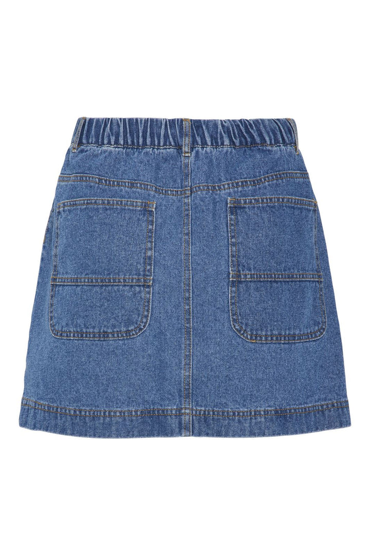 Pieces - Pcchrissy Short Denim Skirt Pwp Mm - 4717073 Medium Blue Denim