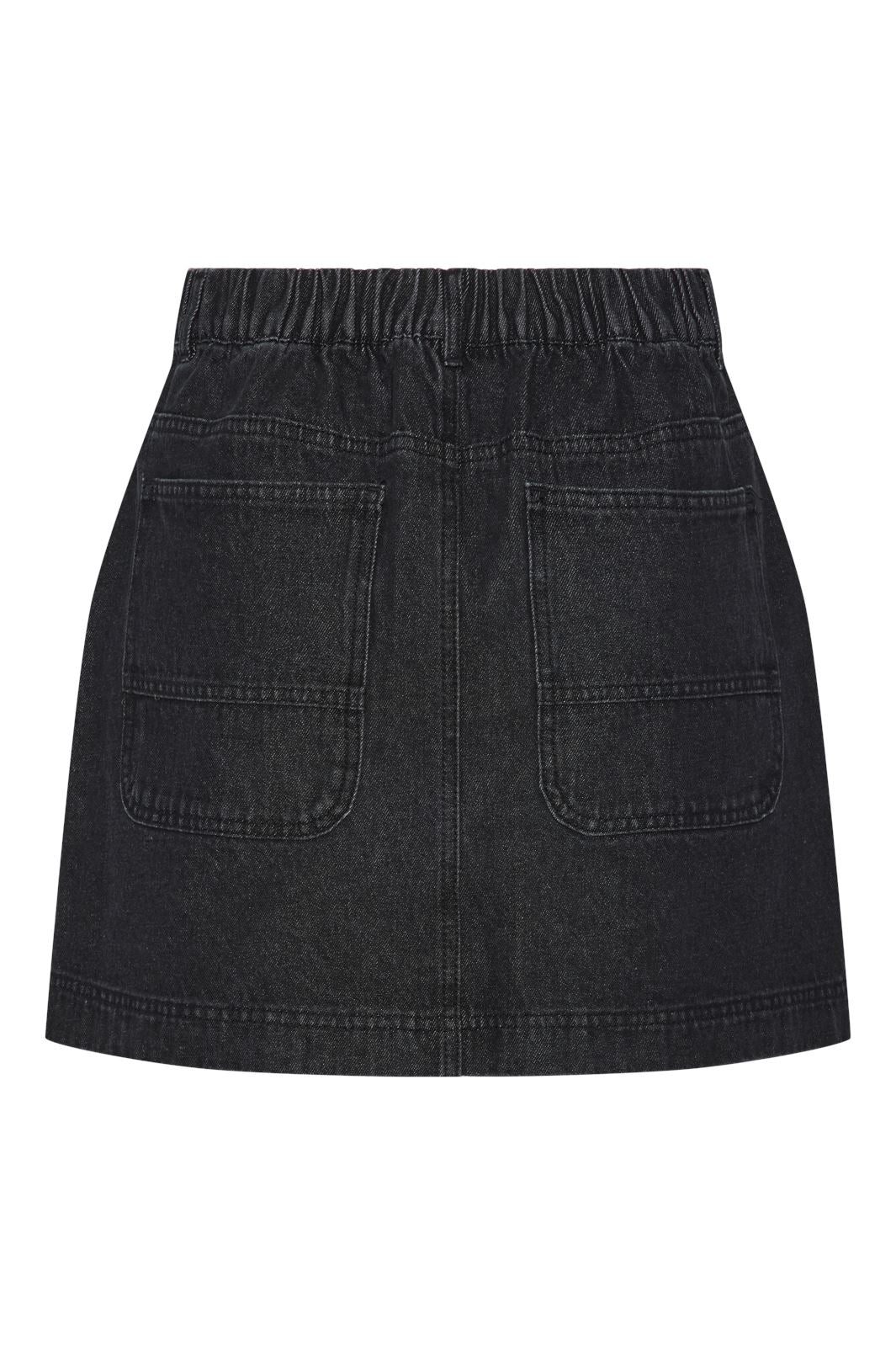 Pieces - Pcchrissy Short Denim Skirt Pwp Mm - 4717075 Black Denim