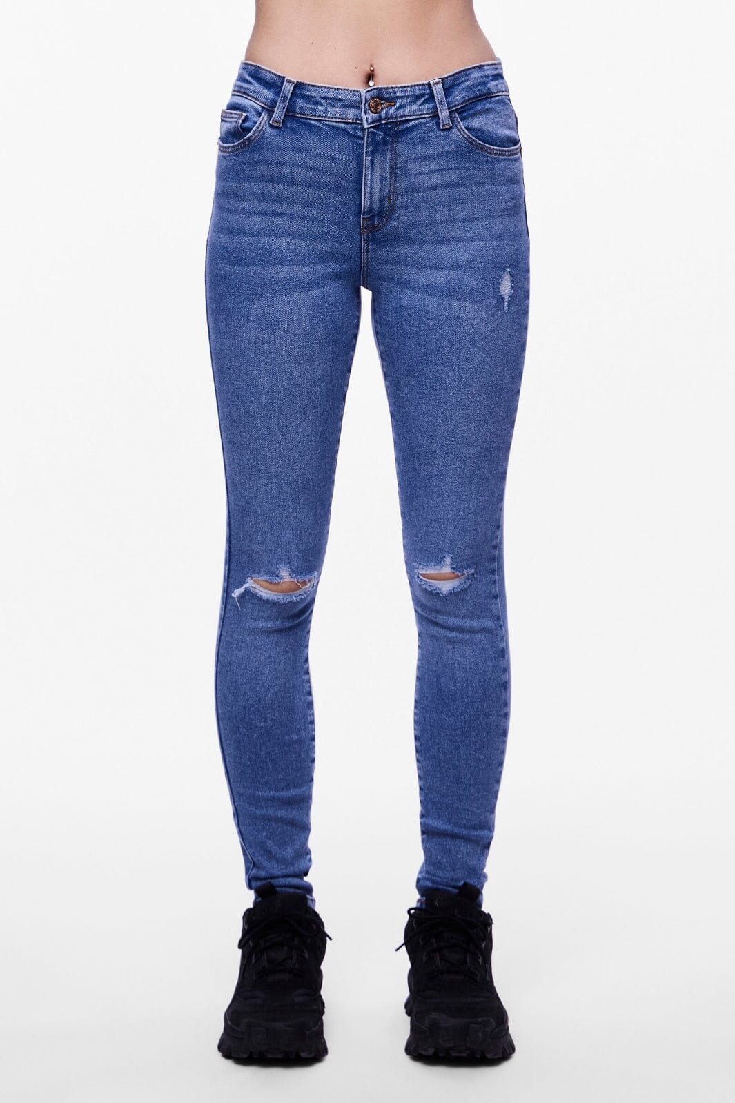 Pieces - Pcdana Mwst Skinny Jeans Mb402 - 4438579 Medium Blue Denim