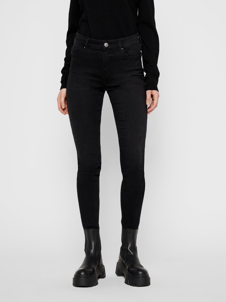 PIECES - PcDelly Skinny MW Jeans "32 - Black Jeans 