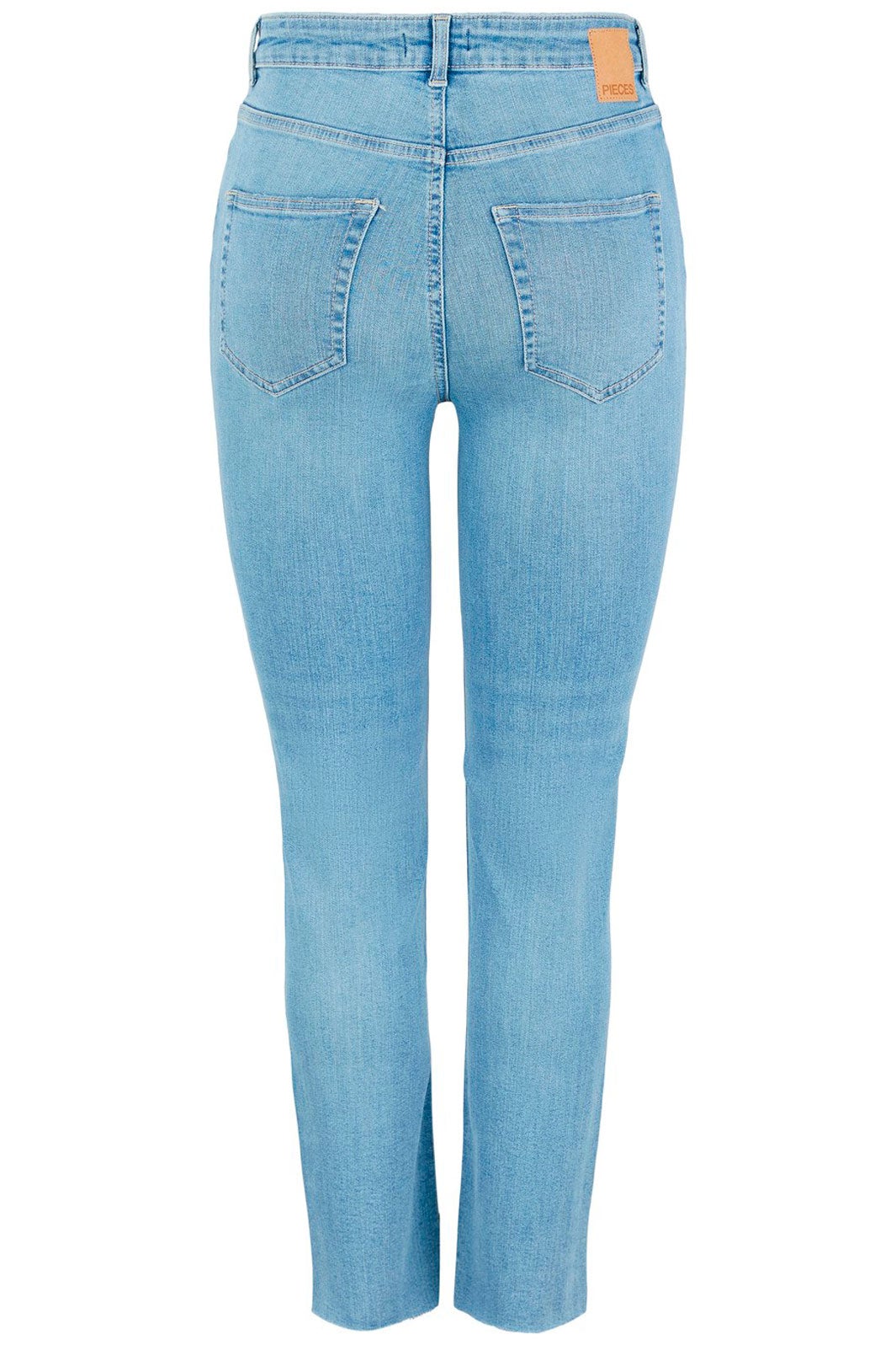 PIECES - PcDelly Straight Hw - Light Blue Denim Jeans 