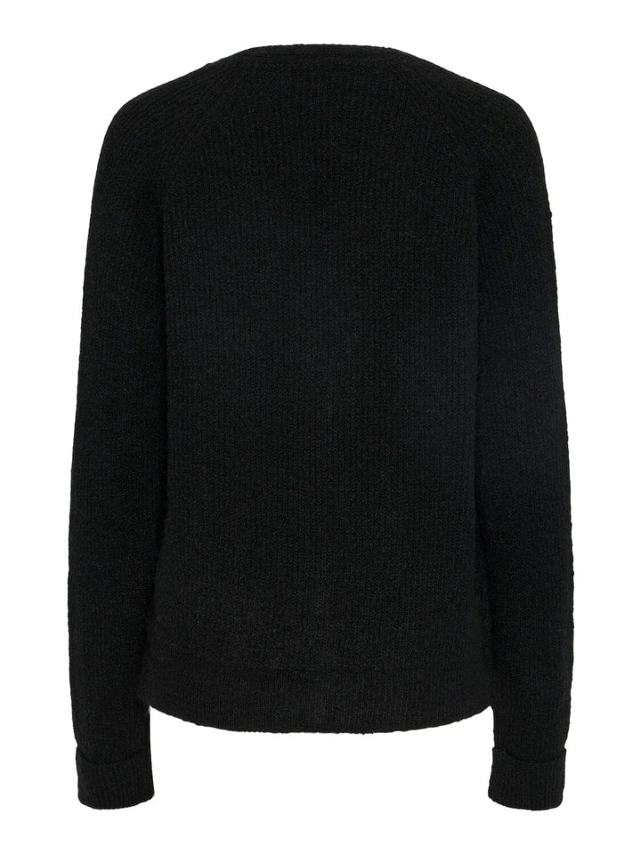 Pieces - Pcellen Ls Short Cardigan - 4542657 Black Cardigans 