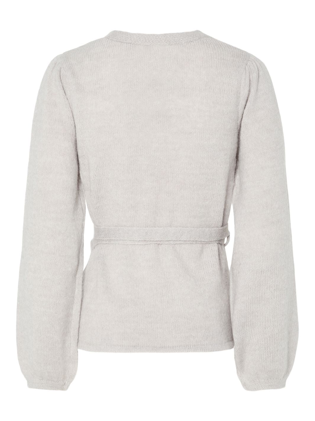 Forudbestilling - Pieces - Pcfleur Ls V-Neck Knit Cardigan Fsy - 4860356 Light Grey Melange