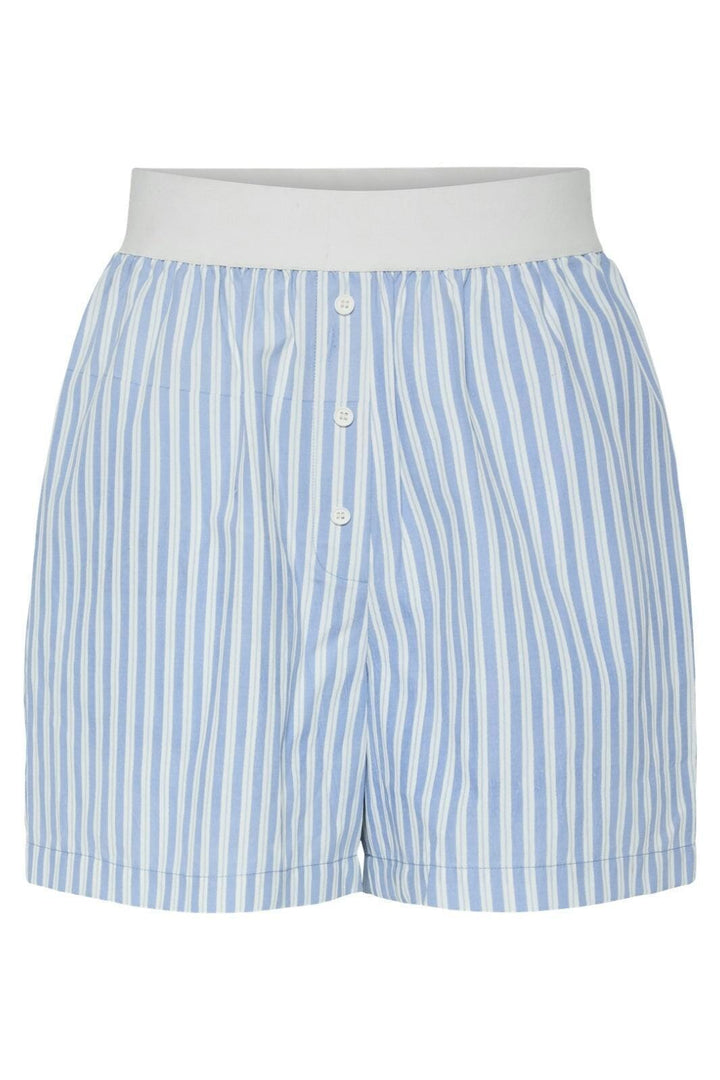 Pieces - Pcharper Shorts - 4715231 Cornflower Blue Falcon And White Shorts 