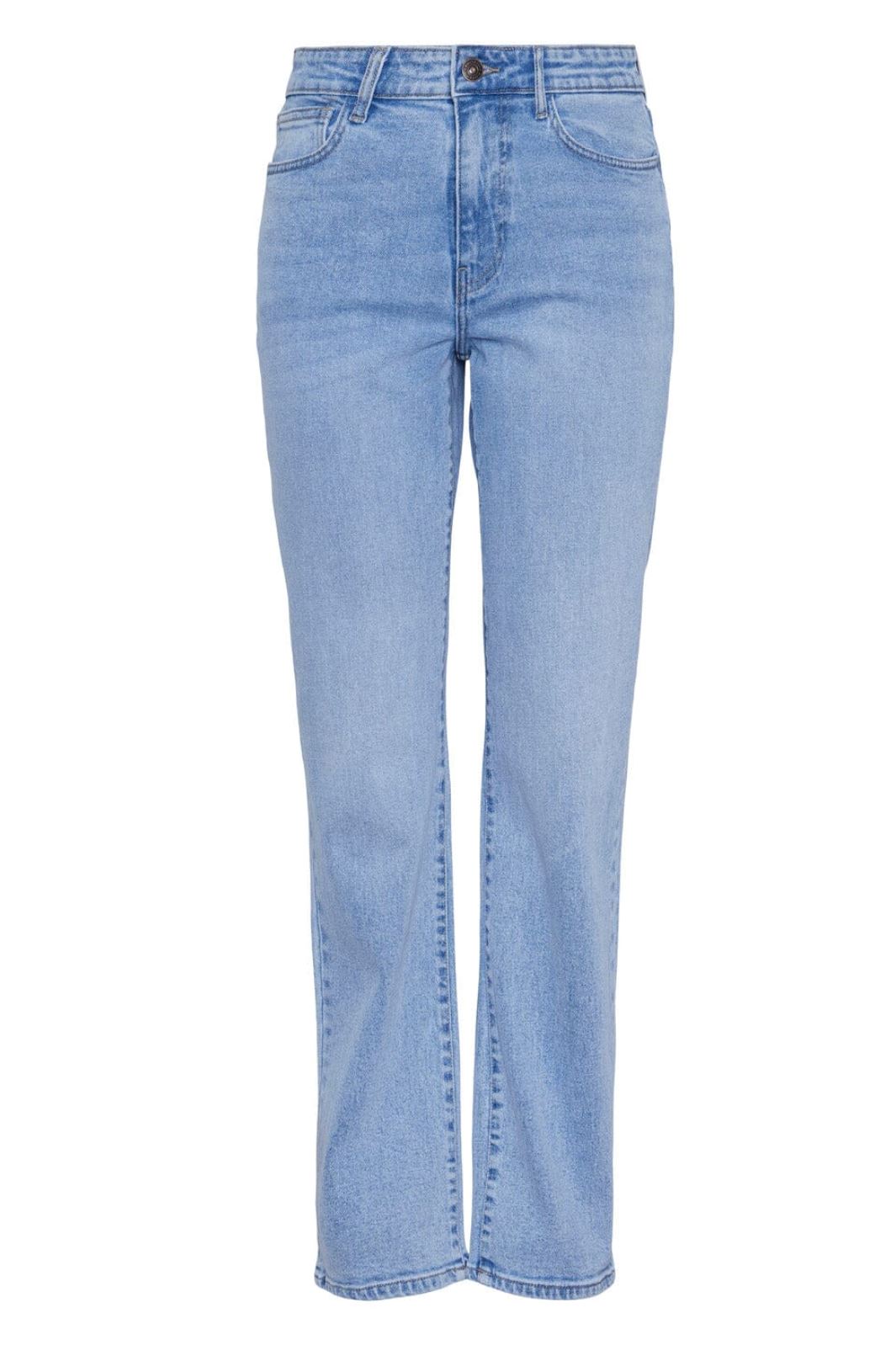 Pieces - Pckelly Straight Jeans Lb302 - 4438668 Light Blue Denim Jeans 