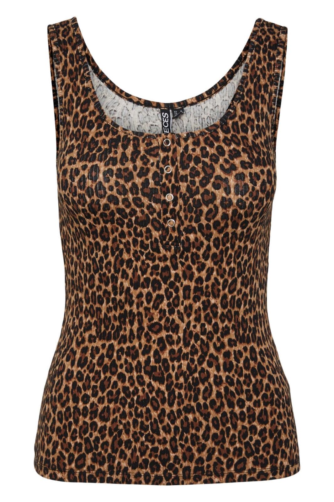 Pieces - Pckitte Tank Top - 4449325 Black Leo Toppe 