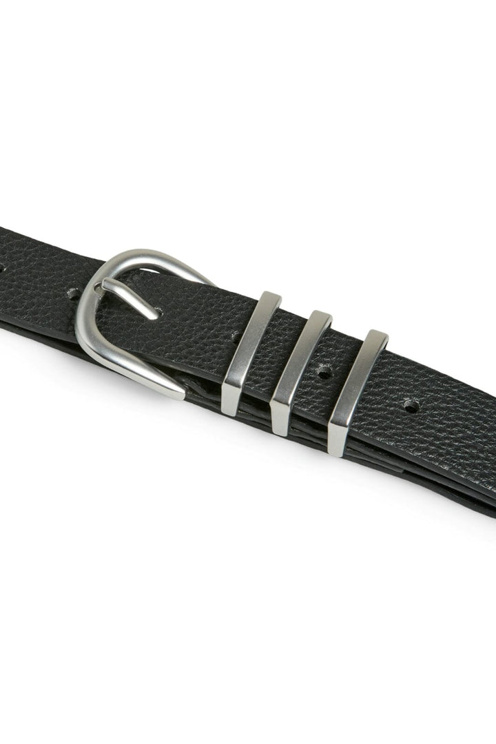 Pieces - Pclea Jeans Belt - 2709797 Black Black W/Silver