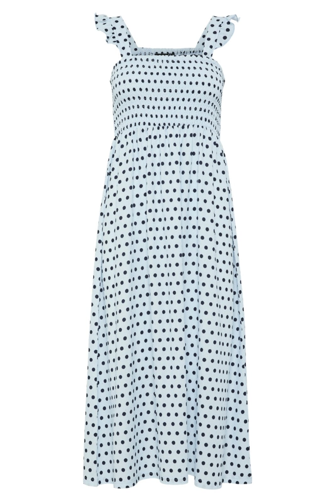 Pieces - Pcluna Smock Strap Dress Sa - 4494483 Nantucket Breeze Dots Kjoler 