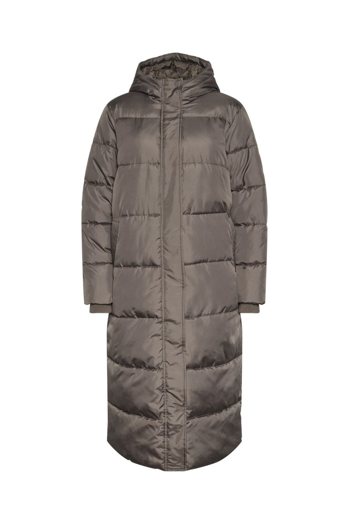 Pieces - Pcmaddie Long Puffer Jacket - 4543064 Morel