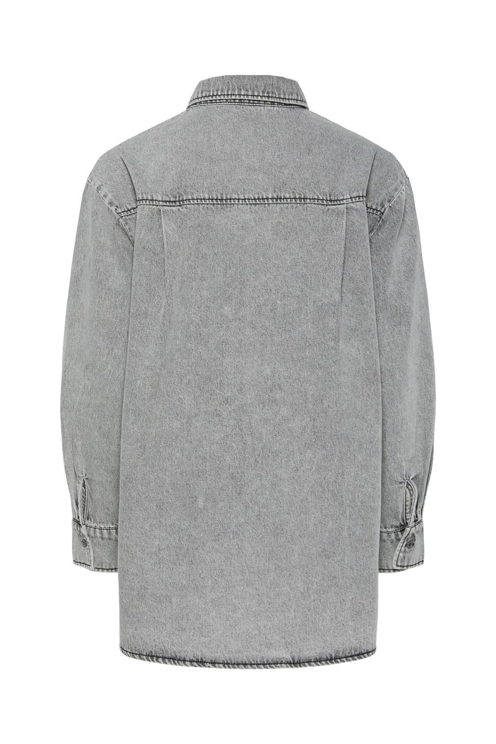 Pieces - Pcmaisie Ls Denim Shirt - 4721993 Grey Denim