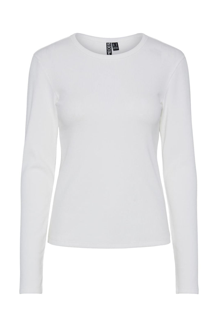 Pieces - Pcmay Ls Top - 4640330 Bright White