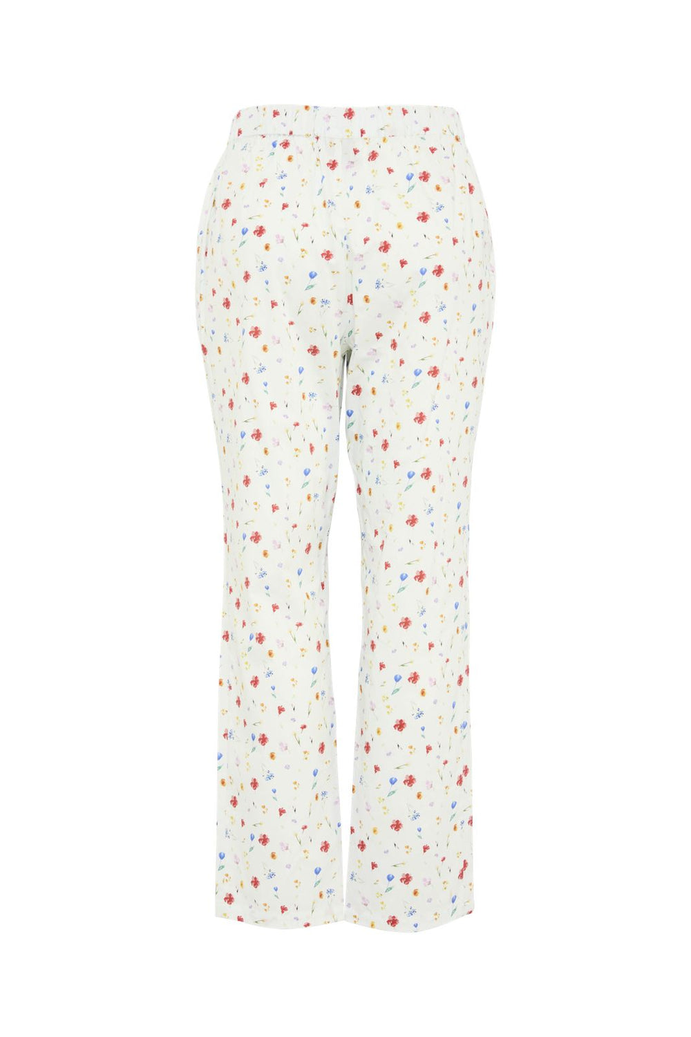 Pieces - Pcmia Straight Pants - 4684019 Bright White Flowers