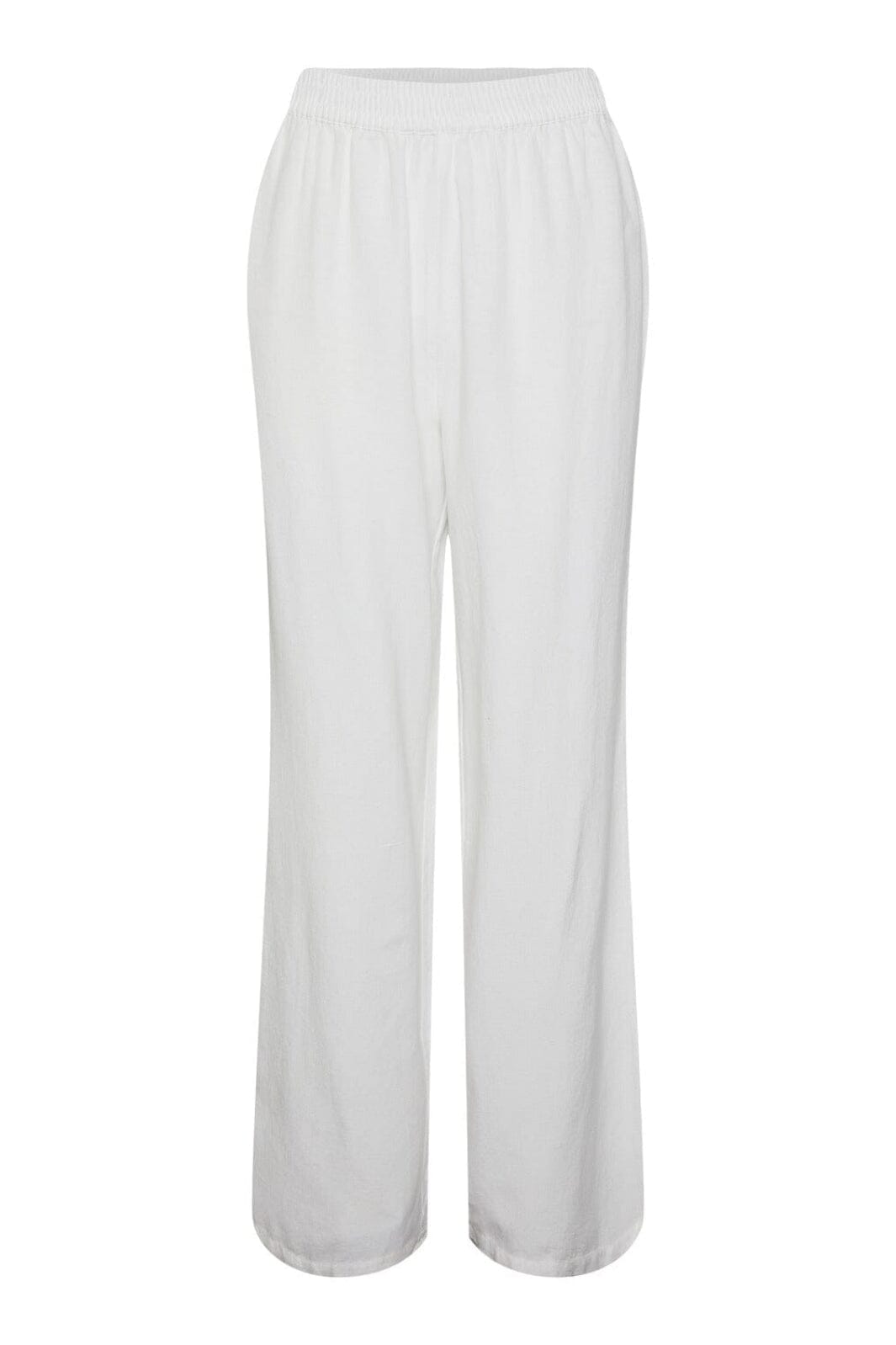 Pieces - Pcmilano Wide Pant - 4368661 Bright White Bukser 