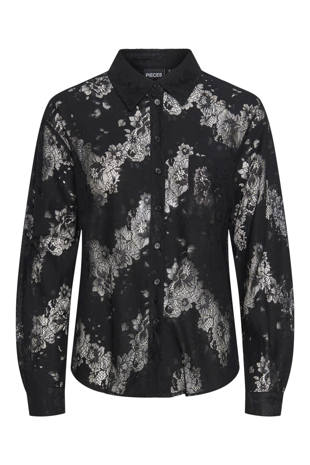 Pieces - Pcnorinne Ls Shirt - 4567699 Black