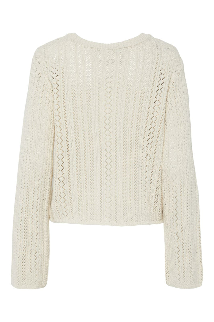 Pieces - Pcnuka Ls Knit Cardigan - 4666809 Birch