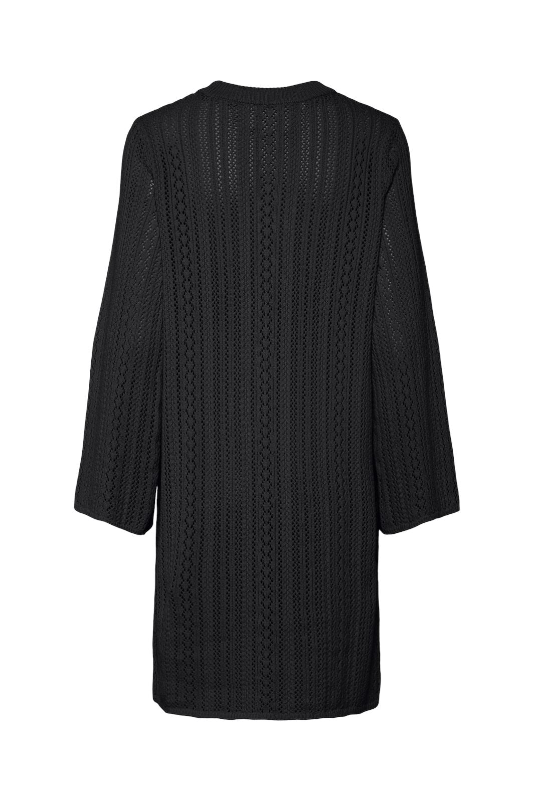 Pieces - Pcnuka Ls O-Neck Knit Dress - 4661740 Black