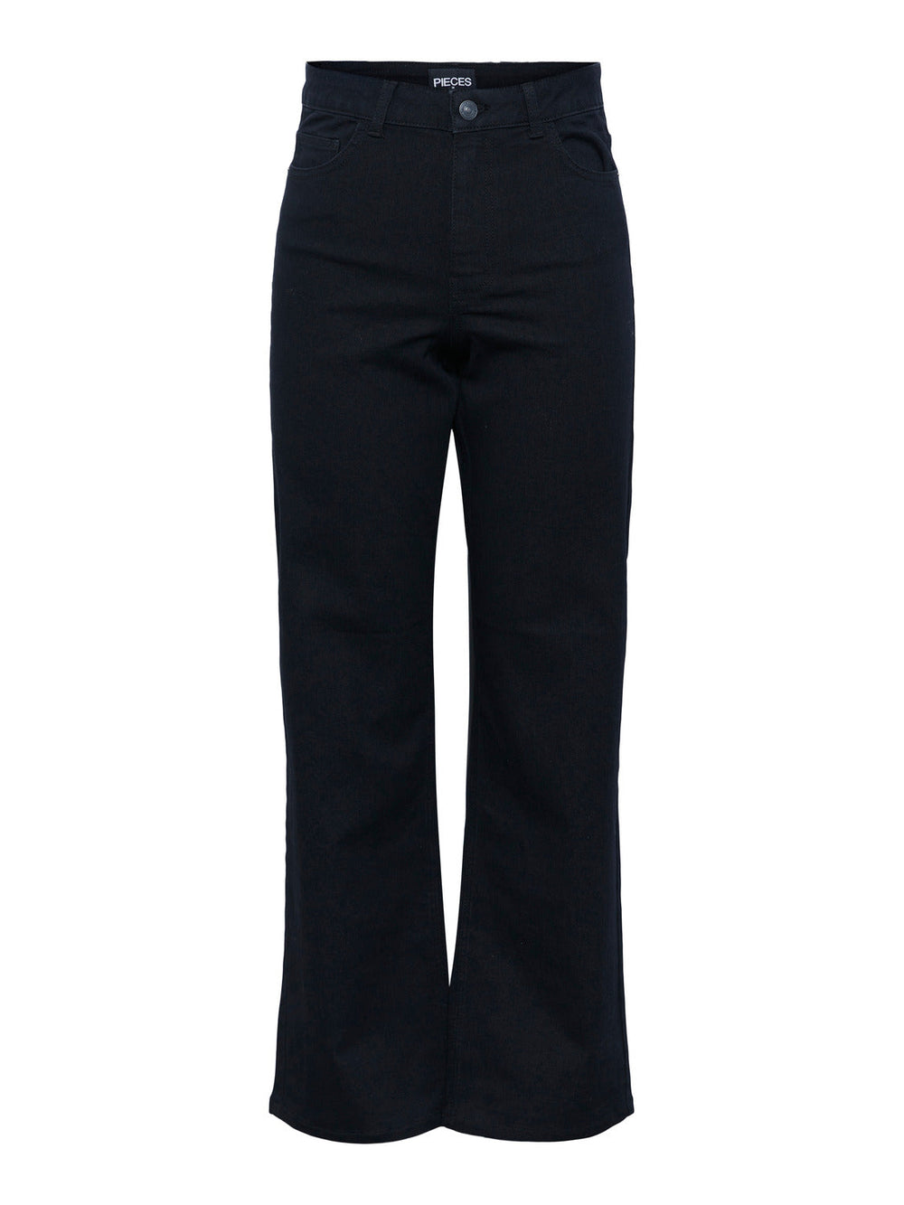 Pieces, Pcpeggy Hw Wide Pant Blc, Black