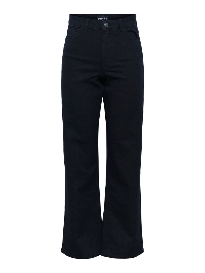 Pieces, Pcpeggy Hw Wide Pant Blc, Black