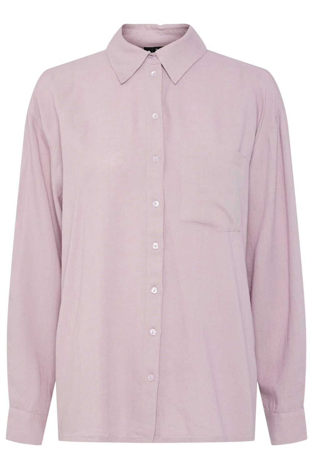 Pieces - Pcpia Ls Loose Shirt - 4648859 Dawn Pink