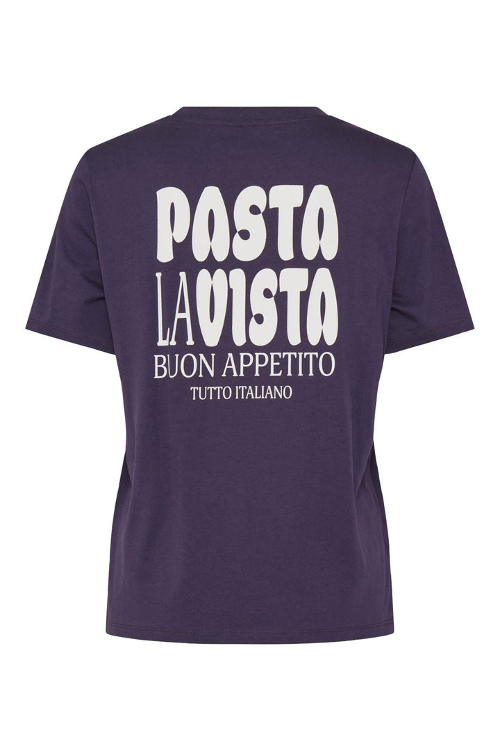 Pieces - Pcpukka Ss Printed T-Shirt - 4630140 Sweet Grape Pasta Lavista