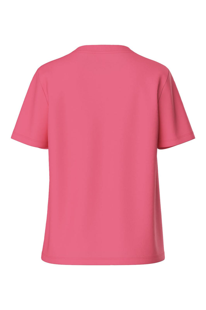 Pieces - Pcria Ss Solid Tee - 4657630 Pink Lemonade