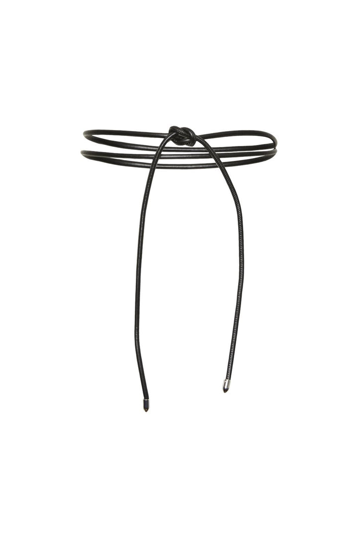 Pieces - Pcriona Rope Belt - 4618008 Black Silver Trim