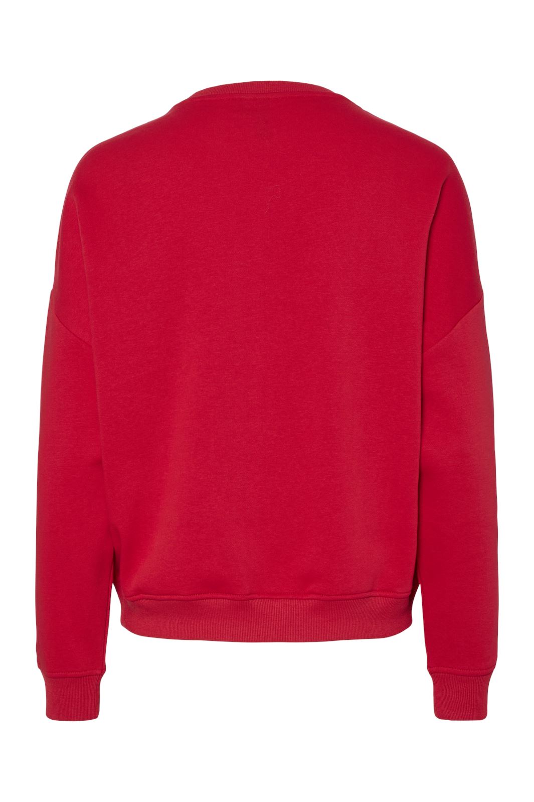 Pieces - Pcsasie Ls O-Neck Loose Sweat - 4780795 Red New York