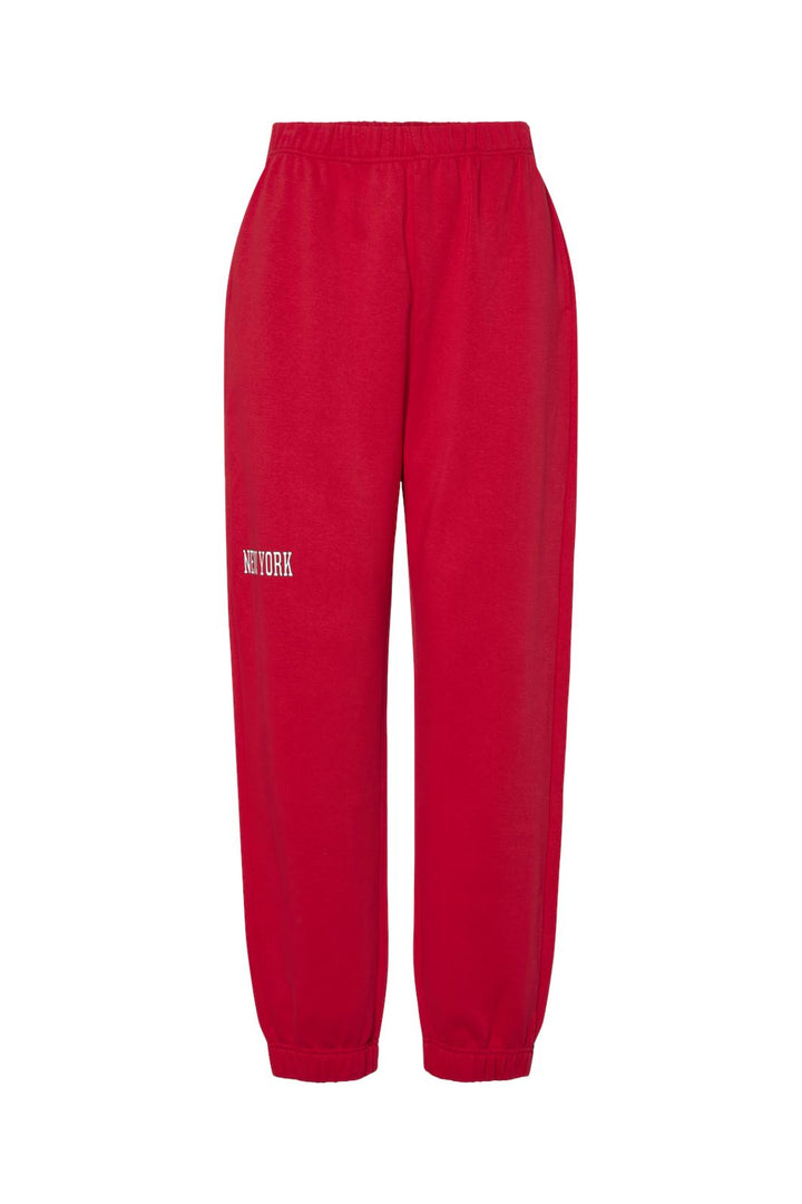 Pieces - Pcsasie Sweat Pants - 4705496 High Risk Red White New York