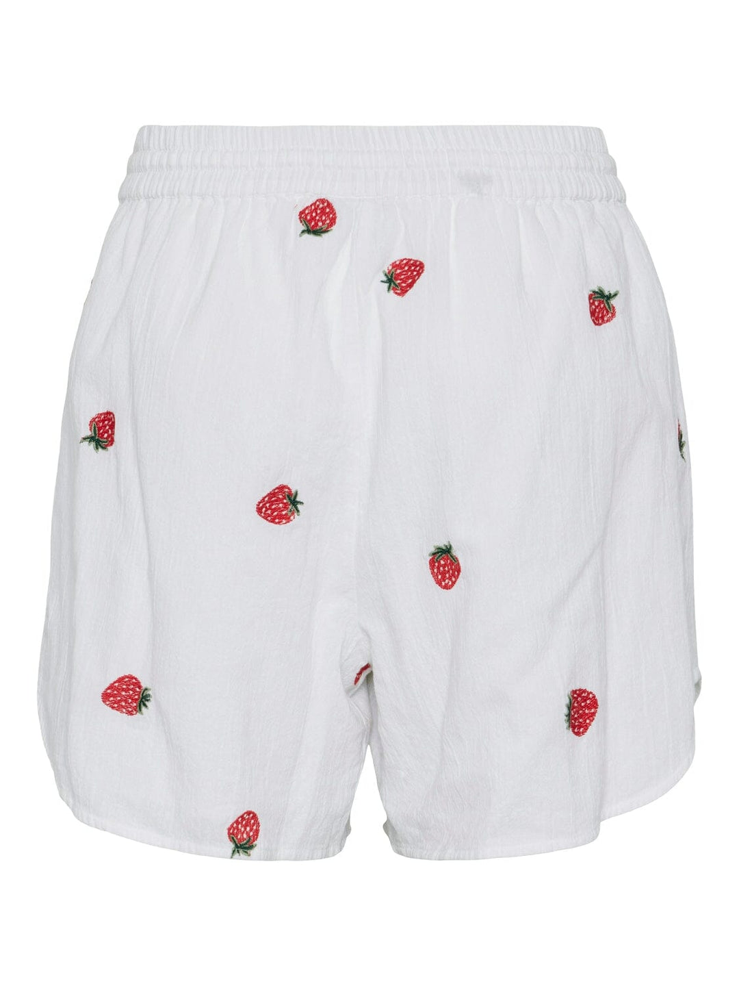 Pieces - Pcselena Shorts - 4625504 Bright White Strawberries Shorts 