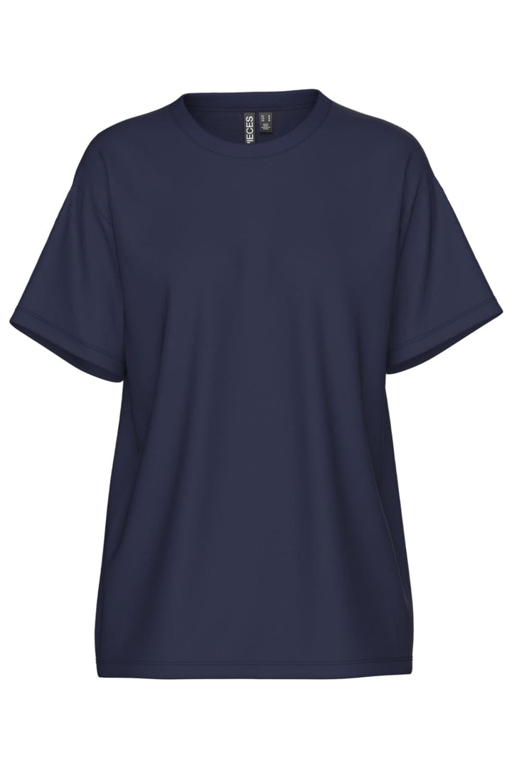 Pieces - Pcskylar Ss Oversized Tee - 4857322 Maritime Blue T-shirts 