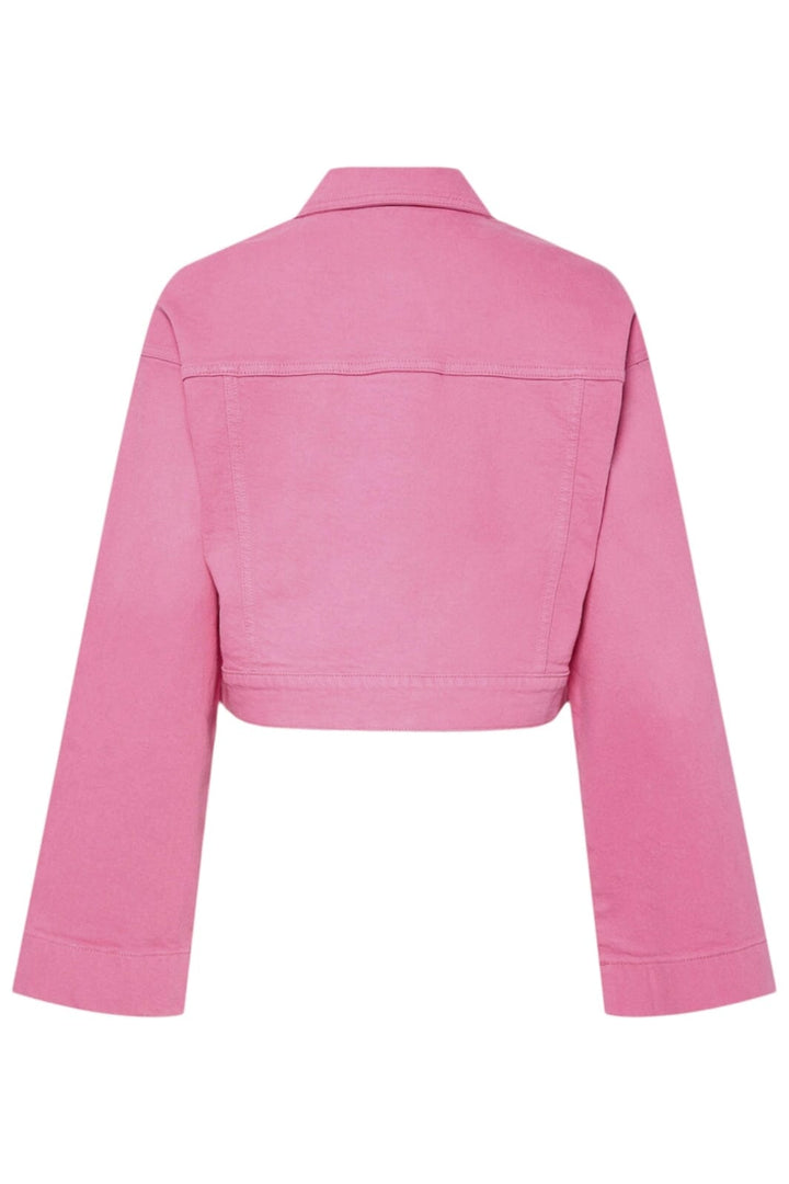 Pieces - Pcsvala Denim Jacket - 4693546 Pink Lemonade