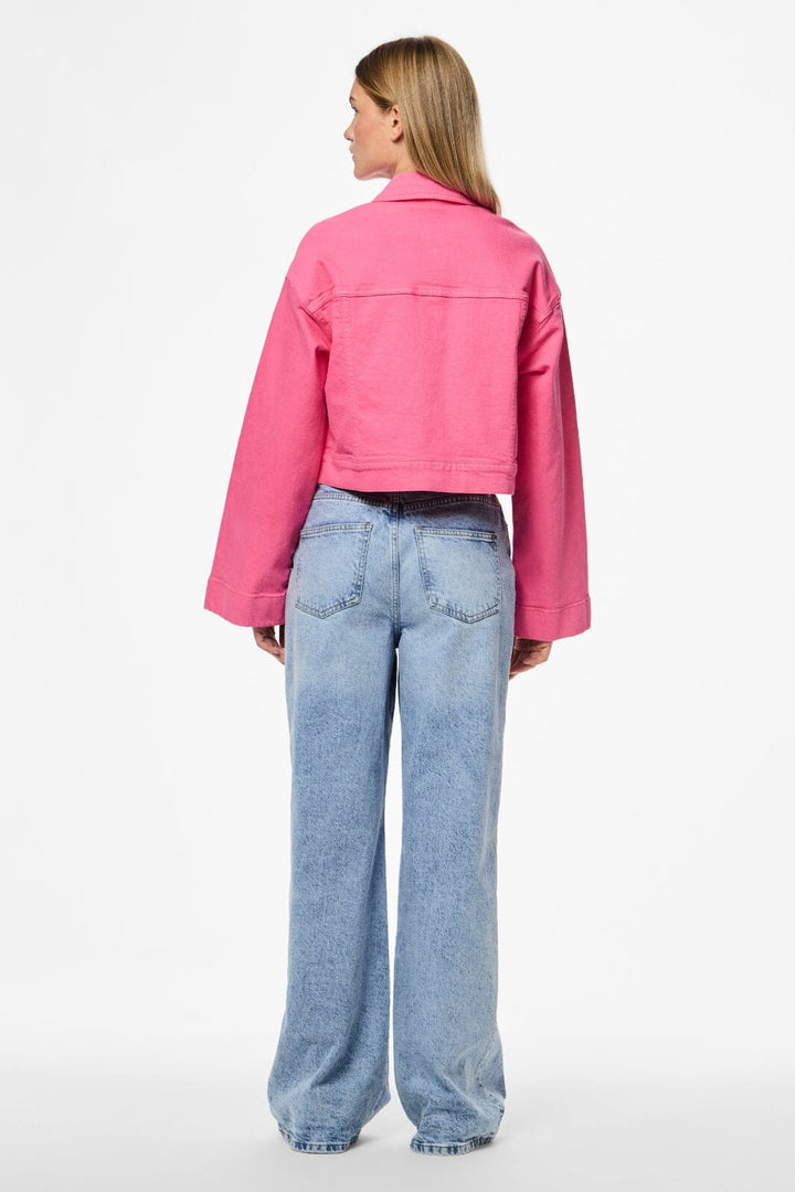 Pieces - Pcsvala Denim Jacket - 4693546 Pink Lemonade