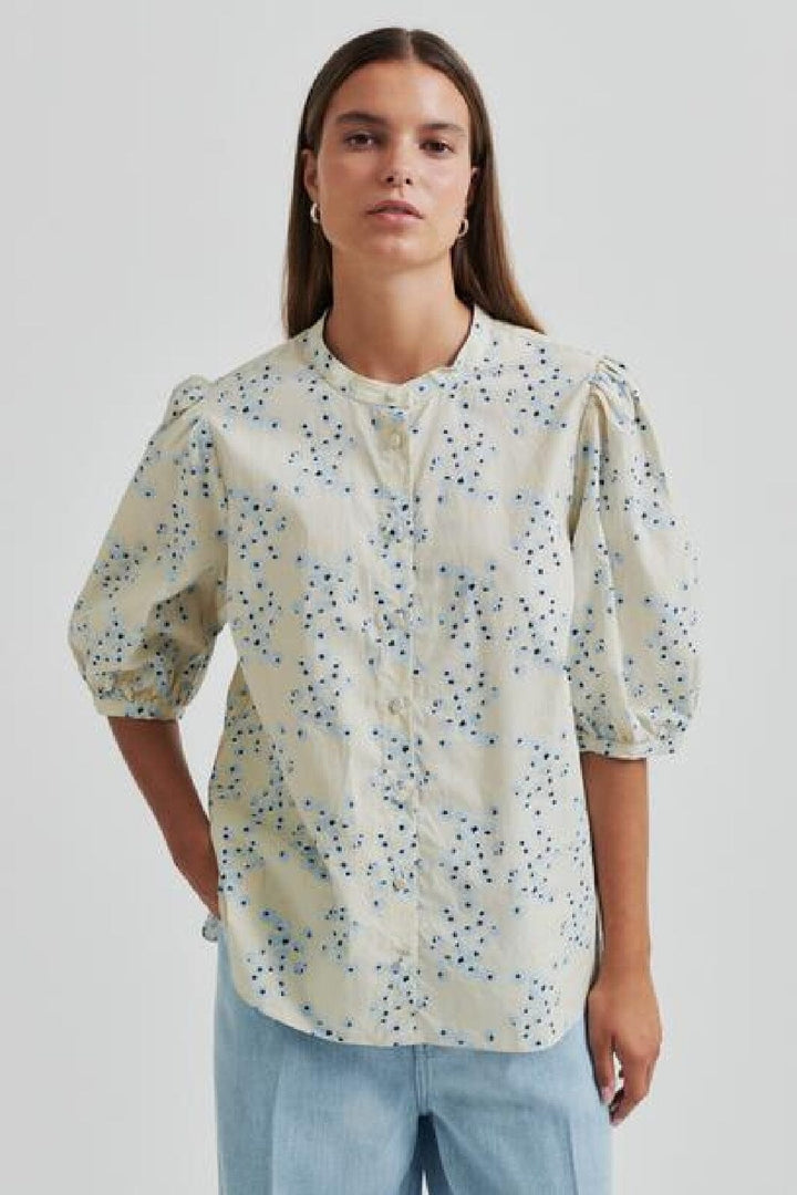 Second Female - Claud SS Shirt 59544 - Powder Blue