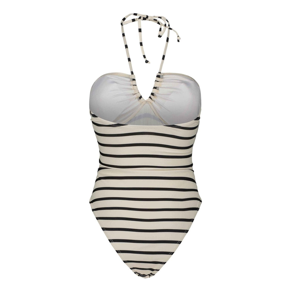 Sofie Schnoor - S241272 Swimsuit - Black Striped Badedragter 