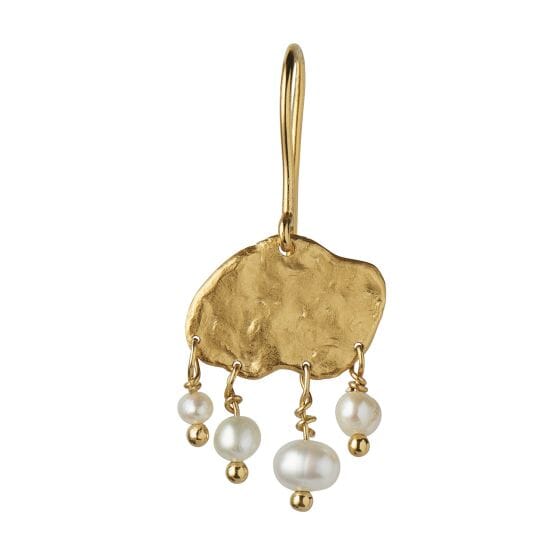 Stine A - Big Gold Splash Earring – Elegant Pearls - 1308-02-S Øreringe 