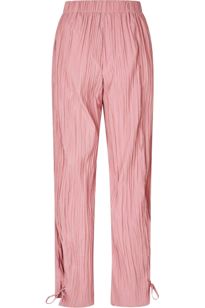 Stine Goya - 2342 Pleated Poly, Loose Pants W/ Tiesg-ss25-p078-2342 - Pink Nectar