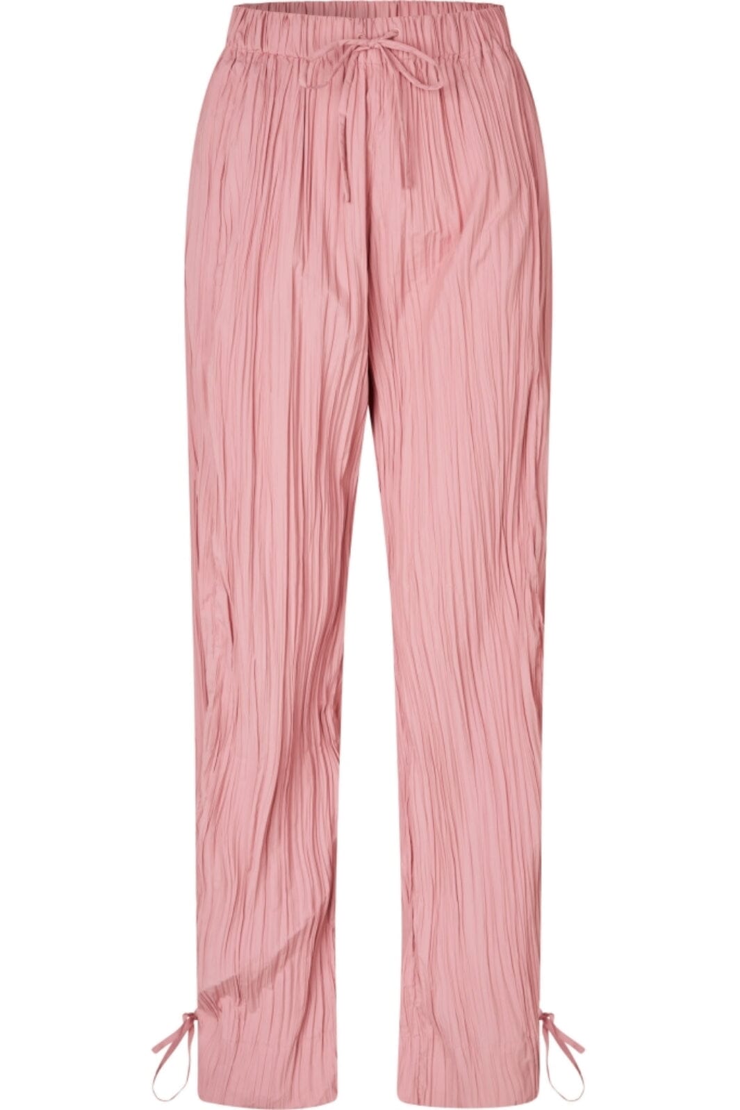 Stine Goya - 2342 Pleated Poly, Loose Pants W/ Tiesg-ss25-p078-2342 - Pink Nectar