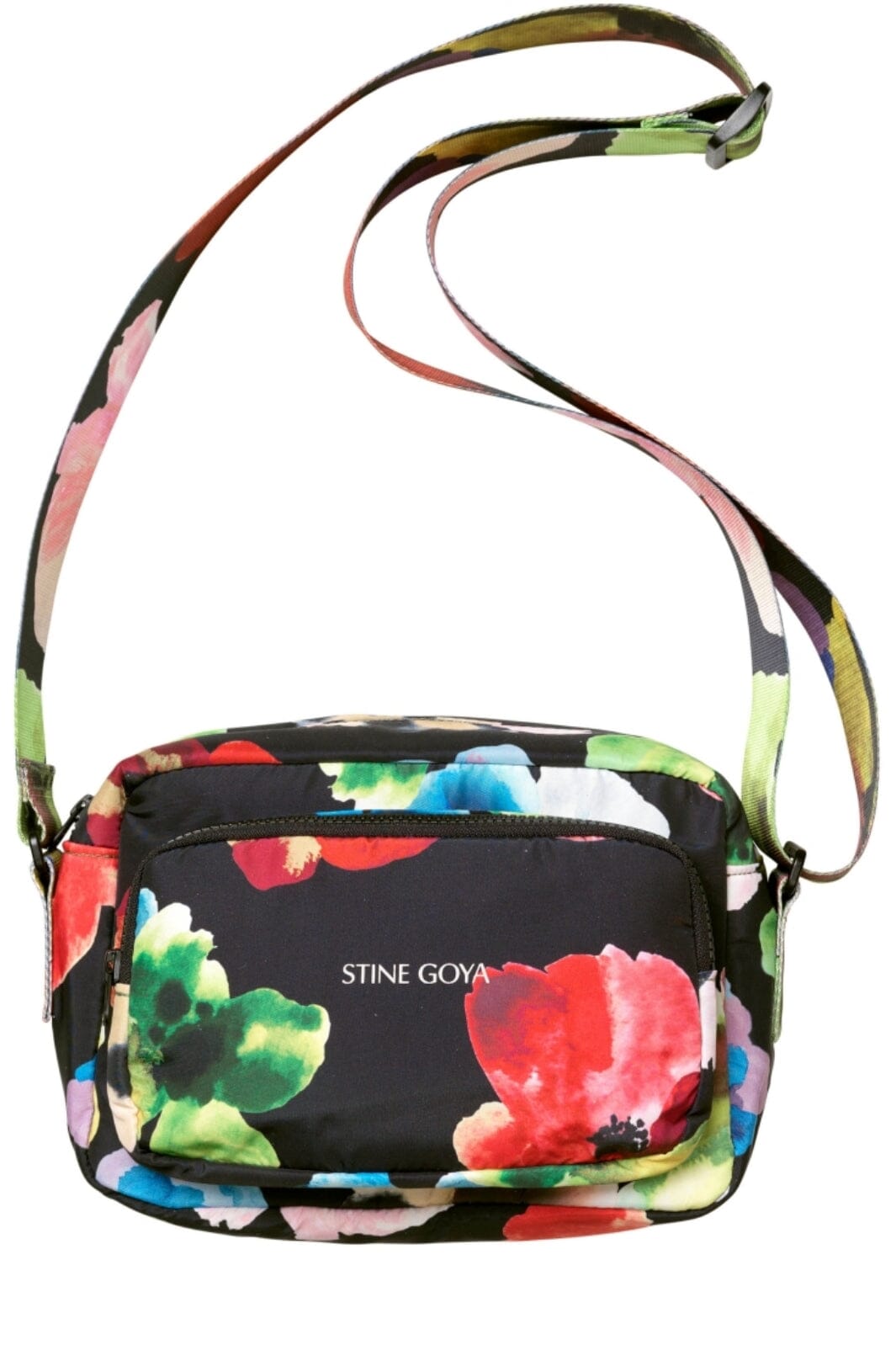 Stine Goya - Crossbody Bag, 2286 Nylon Crossbody - Watercolor Bloom Tasker 