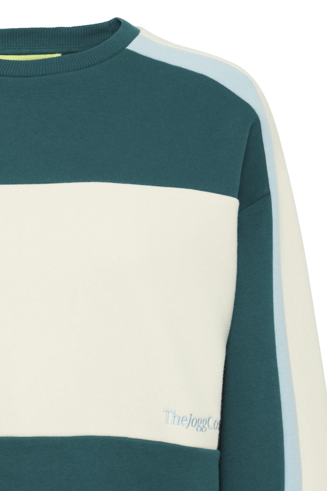 The Jogg Concept - Jcsage Block Sweat - Deep Teal Mix