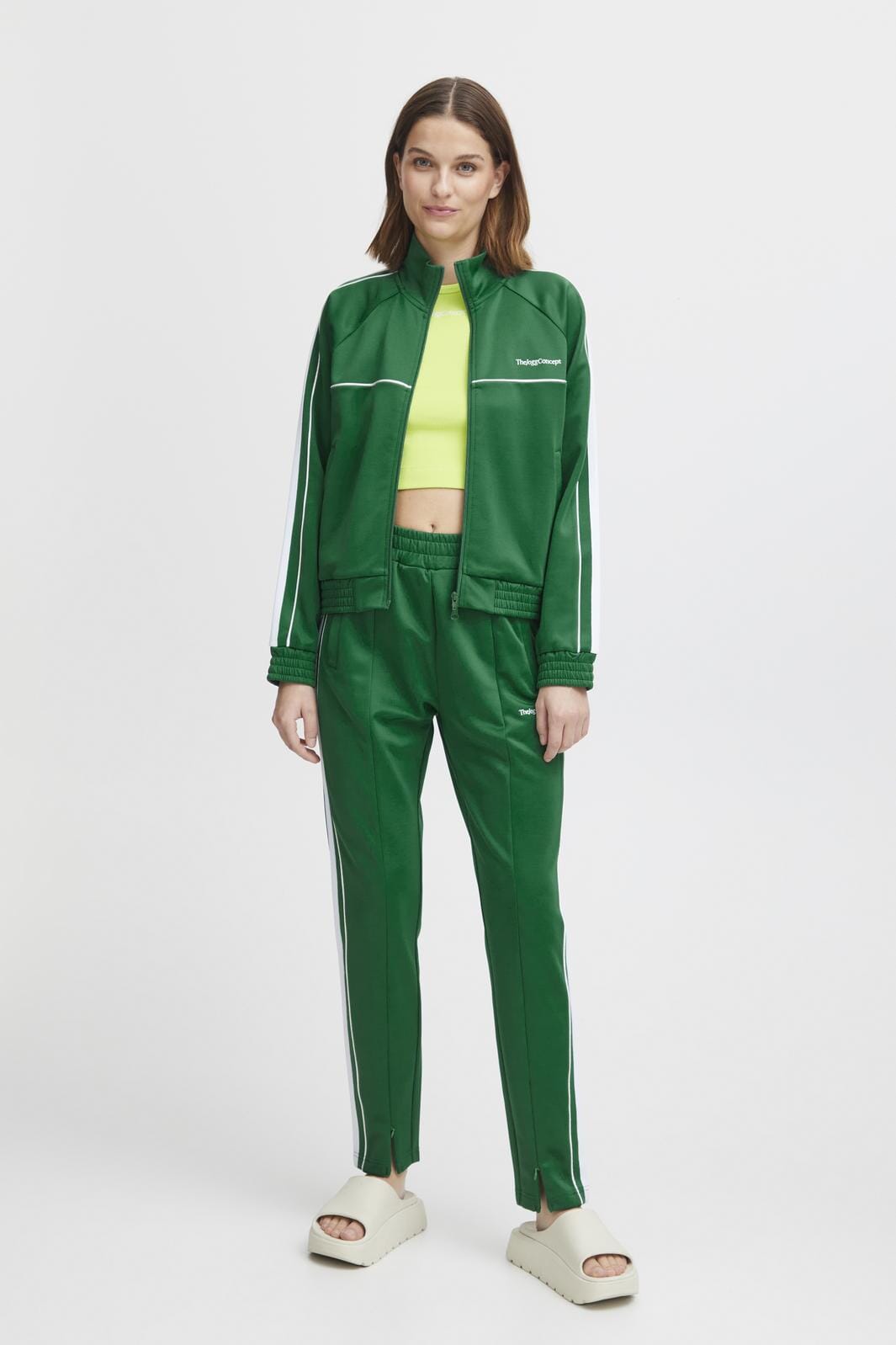 The Jogg Concept - Jcsima Piping Pants - Verdant Green Mix