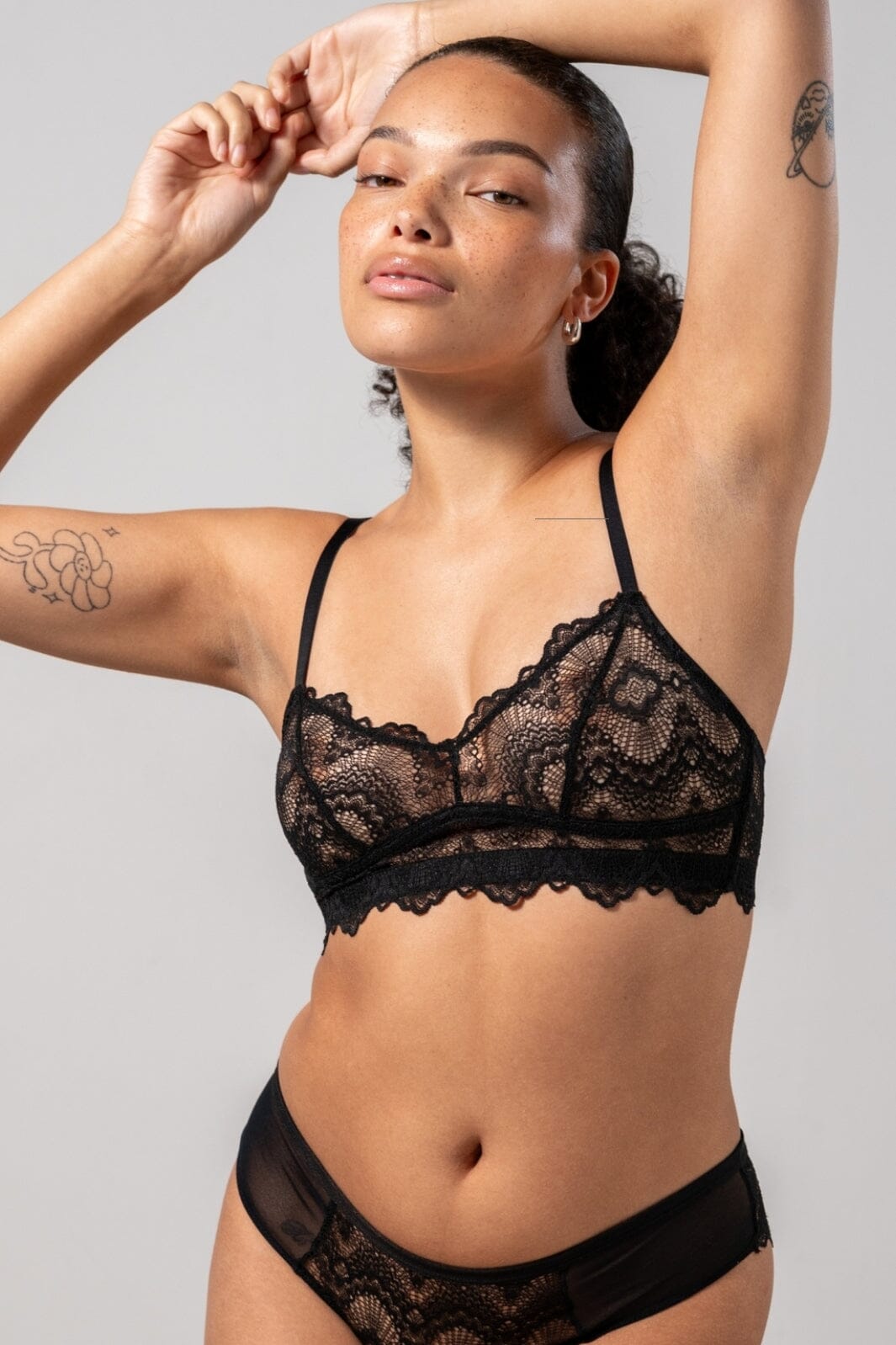 Understatement Underwear - Lace Balconette - Black Undertøj 