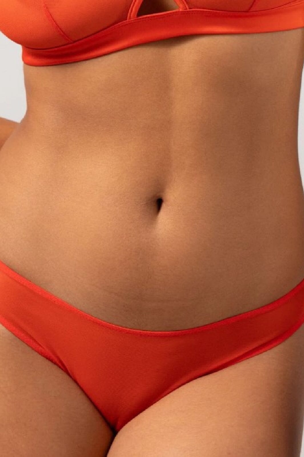 Understatement Underwear - Mesh Bikini Briefs - Fiery Red Underbukser 