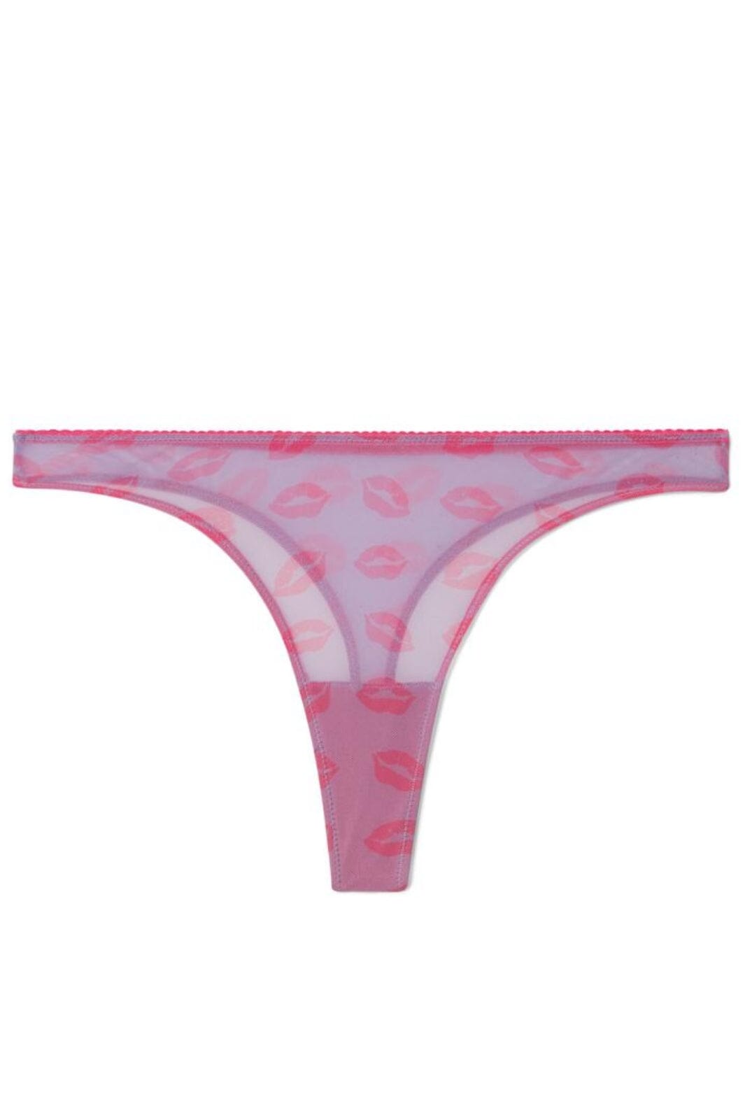 Understatement Underwear - Mesh Thong - Electric Lilac/Neon Pink Trusser 