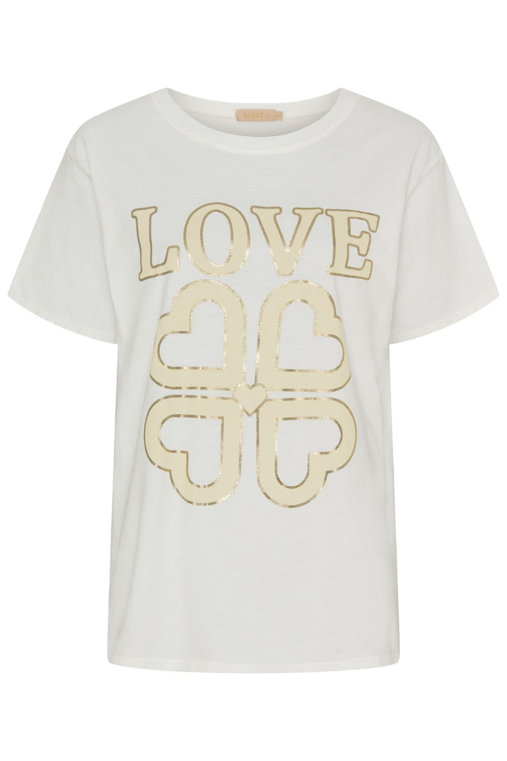 Marta Du Chateau - Mdcinge Tee .0532 Offwhite Love - Offwhite Love