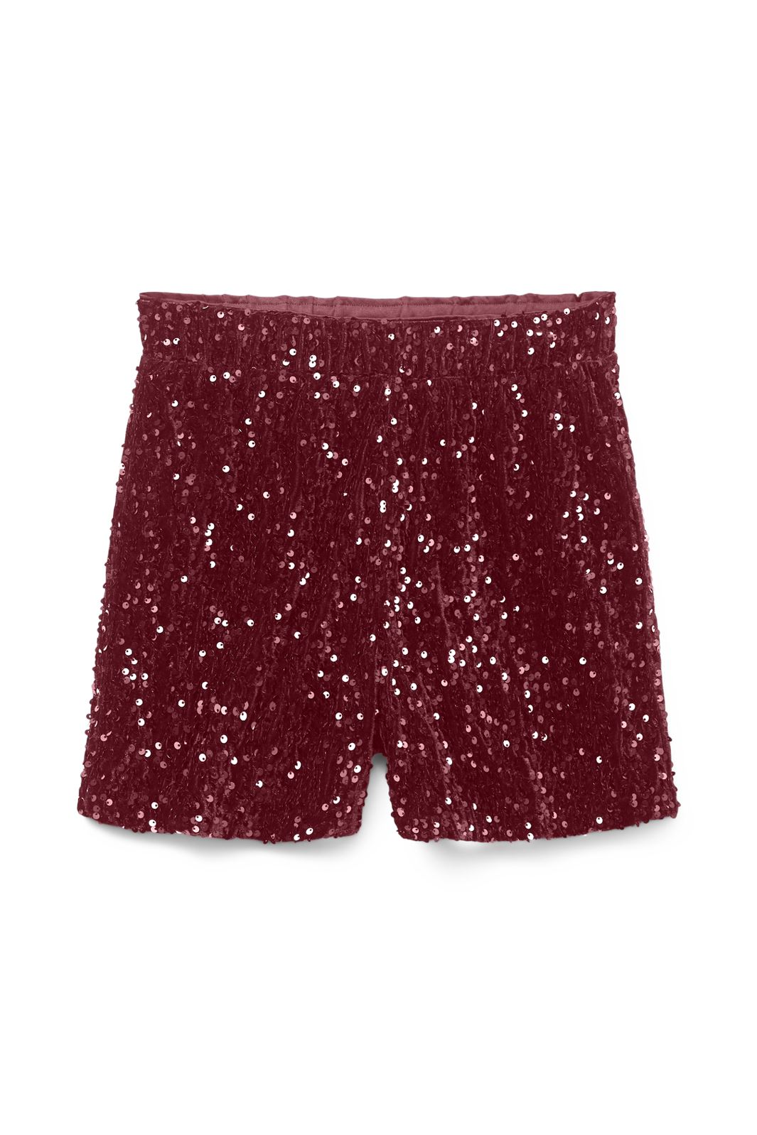 Vero Moda - Vmbella Shorts - 4739464 Cabernet Cabernet Sequins