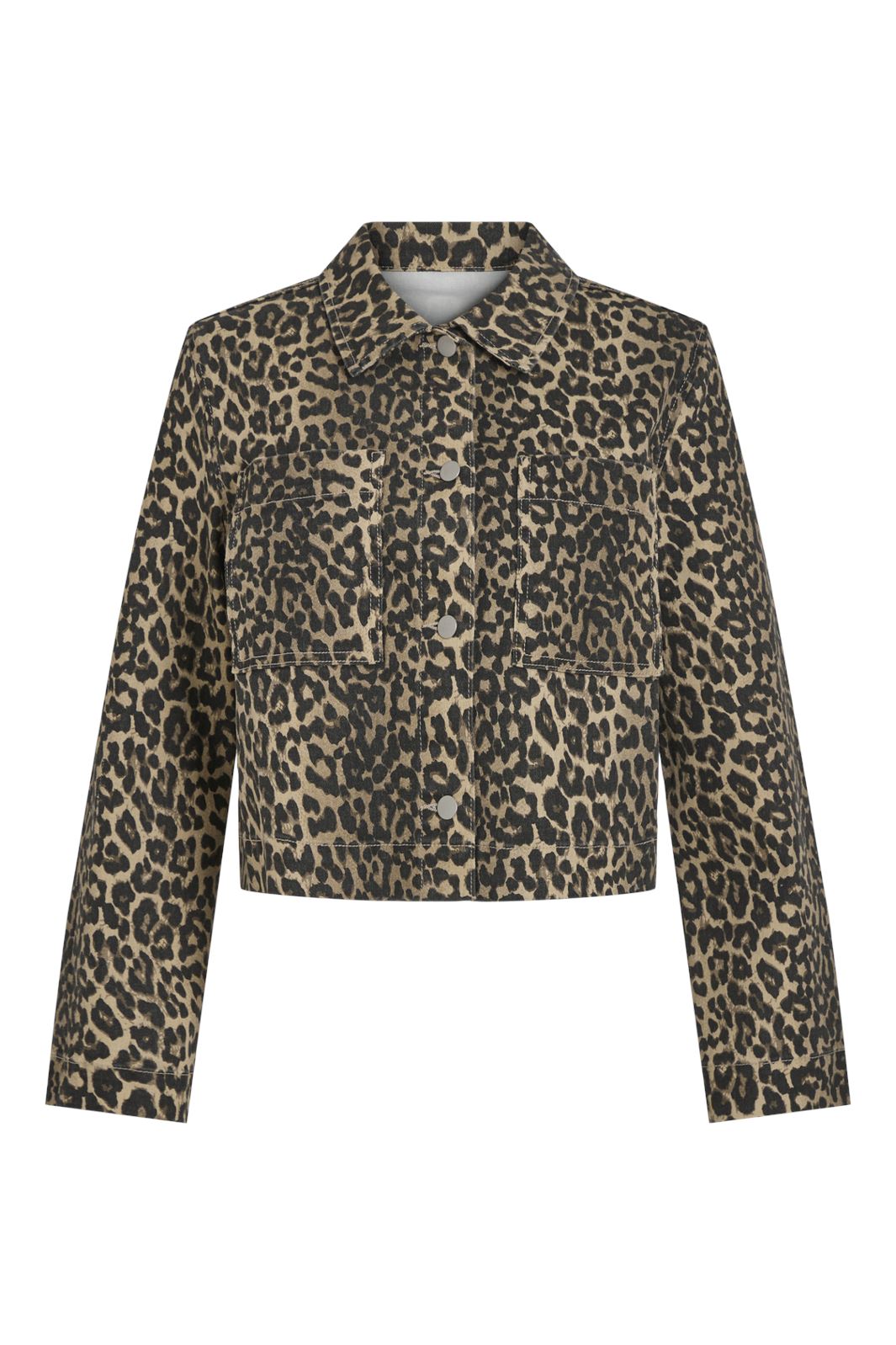 Vila - Vichia L/S Leopard Jacket - 4767060 Birch Leopard